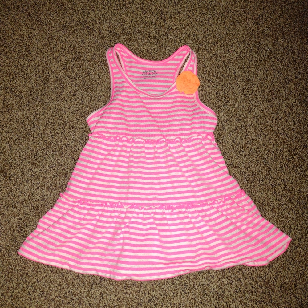 4t Carter's girls summer tank with flower
